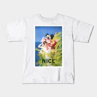 Vintage Travel Poster Italy Nice Kids T-Shirt